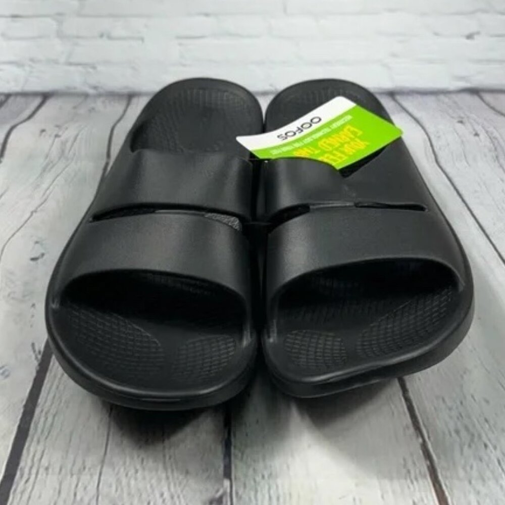OOFOS Slide Sandal OOAH Recovery Slip On Shoe Comfort Supportive - Size 8